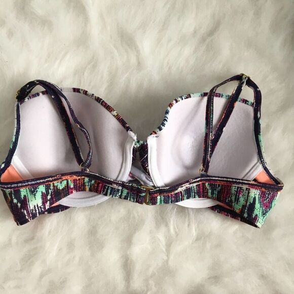 Ninety Six Degrees Tribal Print Push Up Bikini Top Medium Padded Adjustable Swim - Picture 5 of 10